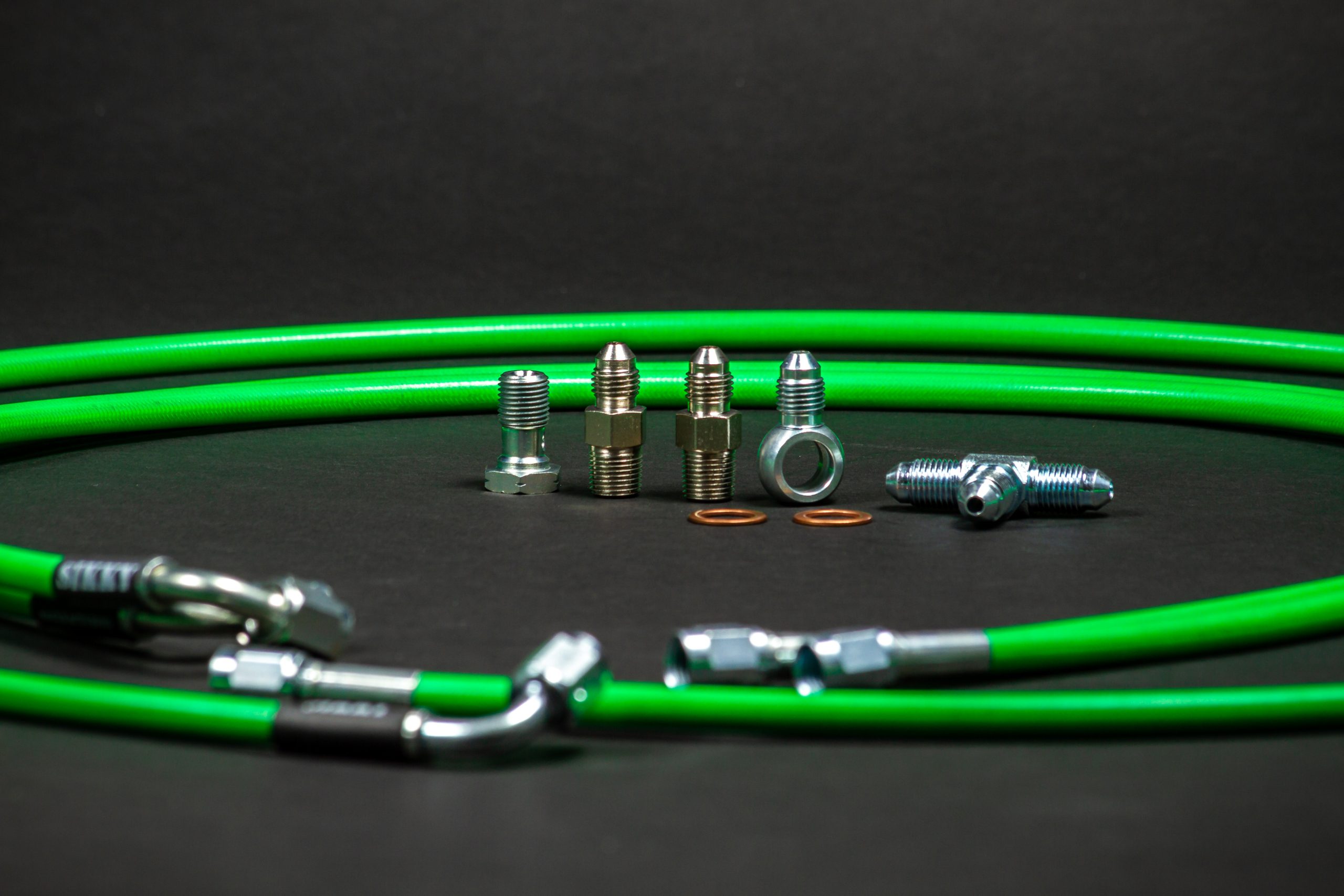 E36 Reverse Mount Hydrualic Handbrake Dual Caliper Line Kit SIKKY