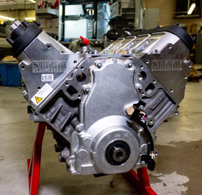 LS3 416 Boost Long Block Crate Engine Made by Sikky Manufacturing